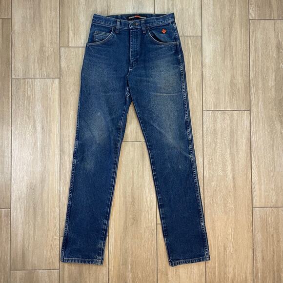 Wrangler FR Flame Resistant Jeans Men 30x36 Relaxed Fit Blue Denim Workwear A102 - Picture 1 of 13